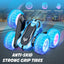 RC Stunt Cars, 2.4GHz Electric Race Stunt Car, Remote Control car, Double Sided 360ø Rolling Rotating Rotation, LED Headlights RC 4WD High Speed Off Road, 3 4 5 6 7 8-12 Year Old Boy Toys - Toyigo