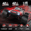 Off-Road Monster Truck RC Cars, Power Full Stunt cars, Speed Turns Drifting RC Cars, 1:16 Scale All Terrain RC Car, 4x4 High Speed 40 KPH RC Truck, 2.4Ghz Remote Control Truck with 2 Batteries - Toyigo