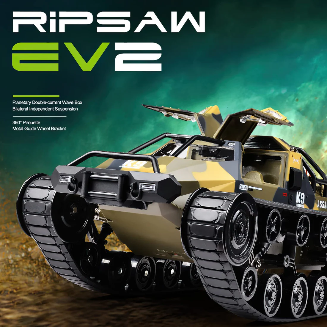 1:12 Scale High-Speed All-Terrain Tank (Yellow)