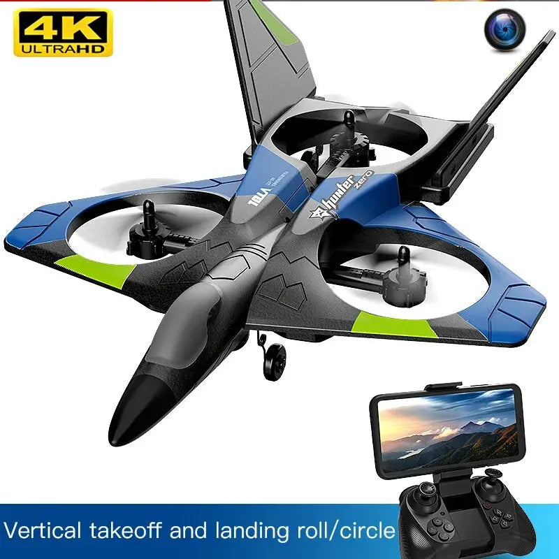 Remote Control Airplane, RC Plane-2.4GHz 6 CH Remote Control Airplane with 360ø Stunt Spin Remote & Light, Durable EPP Foam RC Plane with Dual Mode Gravity Sensing, Fighter Glider Airplane - Toyigo