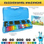 Glockenspiel Xylophone, 25 Note Colorful Metal Keys Xylophone for Kids, Percussion Musical Instrument, Includes Music Songbook with 20 Songs, Blue Carry Case - Toyigo