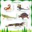 Reptile Animal Figurine Toys, 12PCS Reptile Animal Figurine Toys Set?Cold Blooded Amphibians Desert Animal Figures Set, with Komodo Dragon Lizard Snake Chameleon Toy Birthday Gift Party Favor for Kids Toddlers - Toyigo