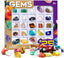 Educational Science Kit, Rock Collection Box for Kids,  25 Unique Gemstones, 36pcs Real Rock & Minerals Collection Geology Gemstone Kit, 48pcs Real Gemstone, Great STEM Gift for Boys & Girls - Toyigo