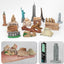 Mini World Building Model Playset, 17PCS Famous Architecture Figurines Toys, Landmark Collection Kits for Kids, Display Architecture Models for Boys and Girls, Educational Building Toys for Children, Miniature Landmark Figurines Set