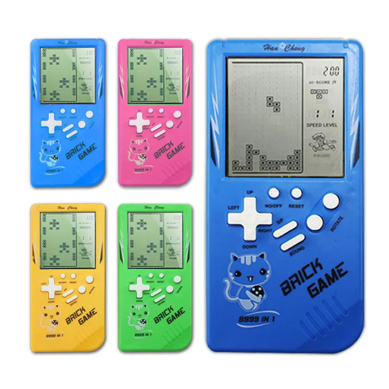 Mini Portable Retro Handheld Console, Retro Big Screen Brick Game, Children Classic Pocket Nostalgic Play BRICK Game Machine Educational Toys Puzzle Game - Toyigo