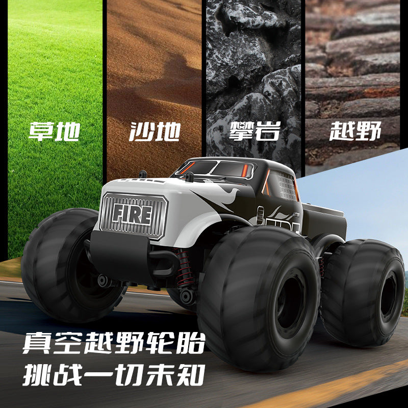 RC Off Road Car, 2.4G Small off-road Vehicle, Electric Climbing and Drifting high-Speed Remote Control Car, Powerful Mini 4WD Climbing RC Car, With (Dual Batteries) Pickup Truck Boy Toy