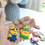 20PCS Cute Cartoon Keychain Keyring Pendants Accessories for Kids Birthday Party Favors School Carnival Reward Prizes Decoration Supplies