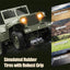 10 4WD RC Willys Military Truck – Metal Frame Rock Crawler with LED Lights
