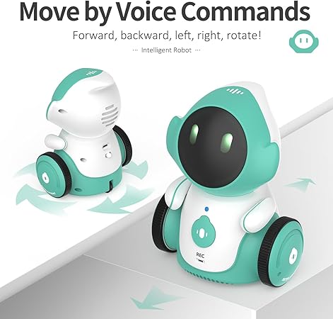 Rechargeable Voice-Controlled Dancing Robot ? Smart Interactive Toy with Recording & Singing Features for Kids 3+ (Green)