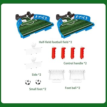 Mini Football Interactive Table Arcade Game - Classic Miniature Desktop Soccer - Portable Sport Game with Two Balls and Score Keeper for Kids