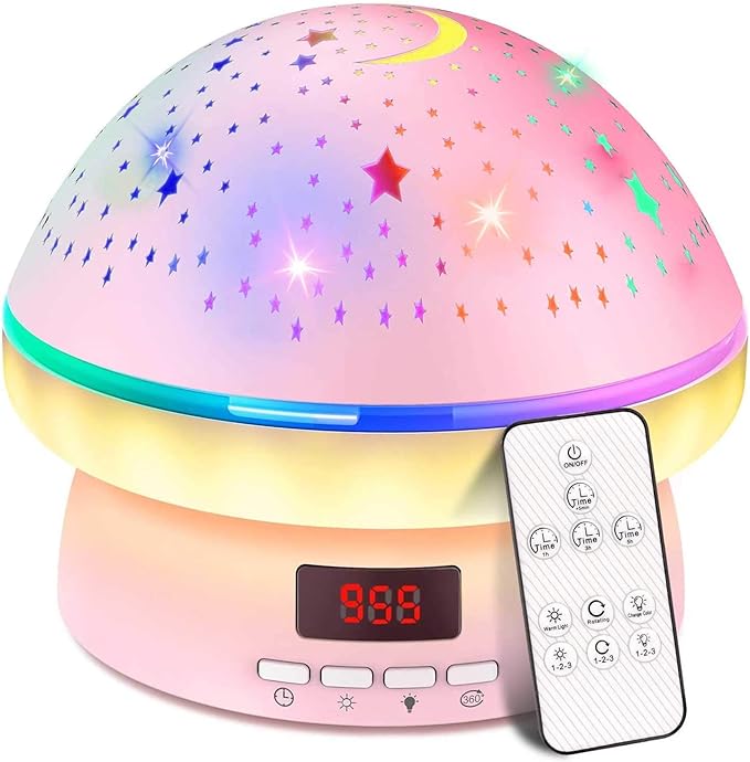 Toys for 3-8 Year Old Girls Boys,Timer Rotation Star Night Light Projector Kids Twinkle Lights, 2-9 Year Olds Kids Chritsmas Birthday Gifts,Teen Toddler Baby Girls Boys Gifts - Toyigo