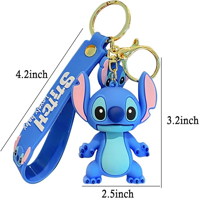 Cute Keychain for Kids Girls Boys, Cartoon Keychains Accessories Keyring Key Purse Backpack Car Charms