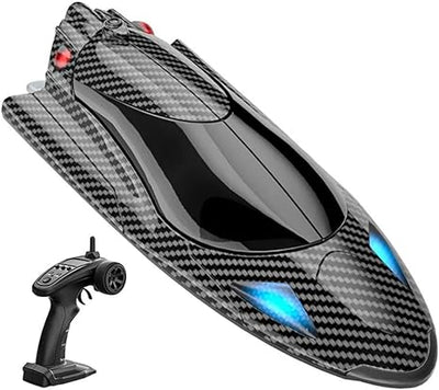 RC Boat, RC Boat Suitable for Swimming Pools and Lakes, 40KM/H High-Speed RC Speed Boat with Capsize Reset, 2.4Ghz Electric RC Speed Boat, Gift for Adults and Children