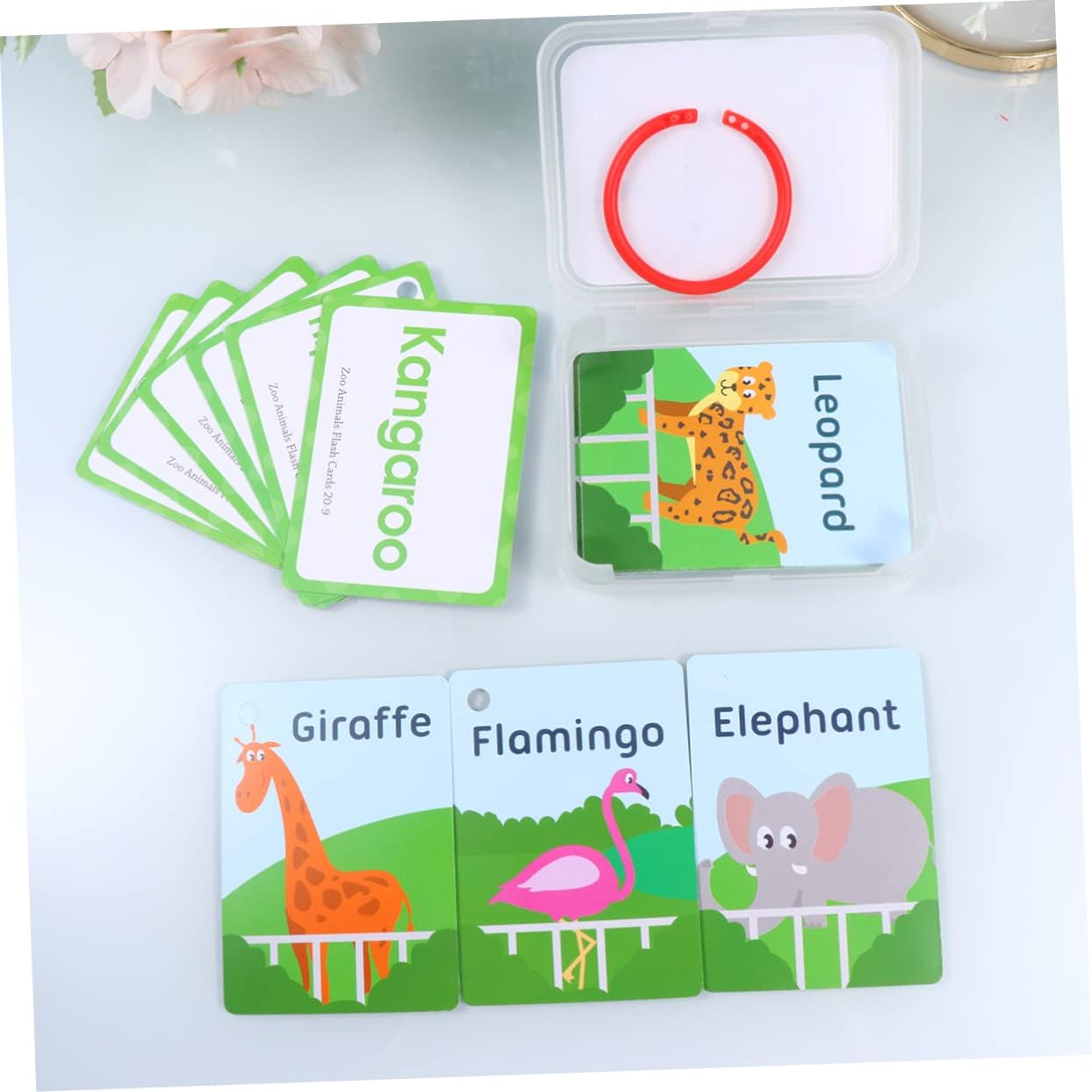 Montessori Cognitive Cards Pocketable Flash Memory Game for English Alphabet, Fruit, Animal, and Vegetable Learning - Educational Flashcard Toy for Kids