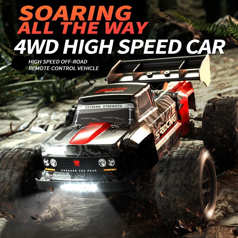 40KM/H Big Wheel Off-Road RC Car - 4WD Aluminum Alloy Drift Vehicle, Perfect for Climbing and Adventure