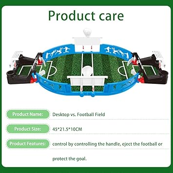 Mini Football Interactive Table Arcade Game - Classic Miniature Desktop Soccer - Portable Sport Game with Two Balls and Score Keeper for Kids