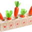 Wooden Montessori Shape Matching Puzzle - Carrot Harvest Game for Boys and Girls Aged 1-3 | Developmental Educational Toy for Toddlers | Ideal Birthday Gift for Fine Motor Skill Development