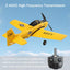 A210 T-28 4CH RC Airplane for Adults – Fixed Wing Remote Control Aircraft with 2 Batteries, 2.4GHz Outdoor RC Model Plane, Yellow