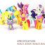 Unicorn Cake Topper Set - 12-Piece Mini Unicorn Figures for Birthday Cake Decoration, Collectible Magic Rainbow Cartoon Toys