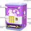 Piggy Bank Toy Electronic Mini ATM Savings Machine with Personal Password & Fingerprint Unlocking Simulation - Music Box with Songs for Kids, Boys and Girls Age 3-8 Years (Purple) - Toyigo