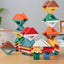 Building Block Toy - Unique Shaped Design House  ? Safe & Fun Stacking Blocks for Kids