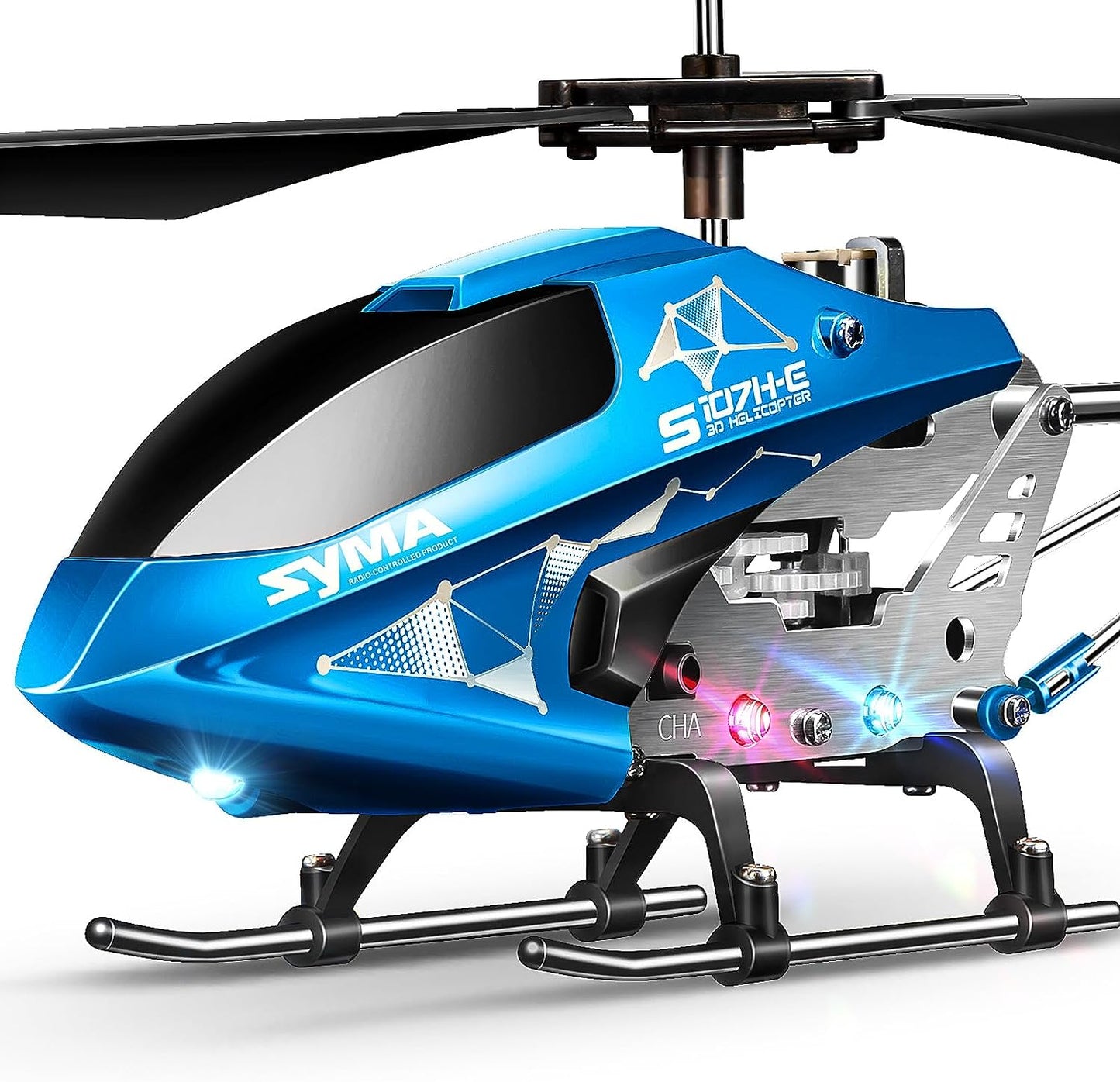 RC Helicopter, S107H-E RC Helicopter,3.5 Channel, Gyro Stabilizer,  RC Helicopter with Altitude Hold - For Kids and Beginners - Toyigo