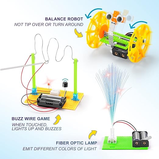 STEM Robotics Kit, Science Experiments for Kids Age 8-12 6-8, Toy for 8 Year Old Boy Gifts, STEM Toys for Boys Craft Projects 8-10, Engineering Build Robot Building Kits for Girls 5 6 7 9 10 11 12 +