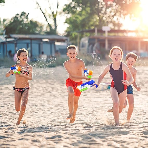 Water Guns for Kids Adults - 2 Pack Squirt Guns for Kids, 400CC with Long Range - Ideas Gift Toys for Summer Swimming Pool Beach Outdoor Water Fighting Toy for Boys Girls