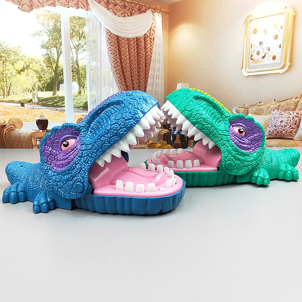 Dinosaur Dentist Game Toy, Snappy Dinosaur Dentist, Funny Dinosaur, Classic Bite Finger Game Dino Toy, Funny Family Party Tabletop Board Game, with LED Light and Sound, Crazy Biting Hand Finger - Toyigo