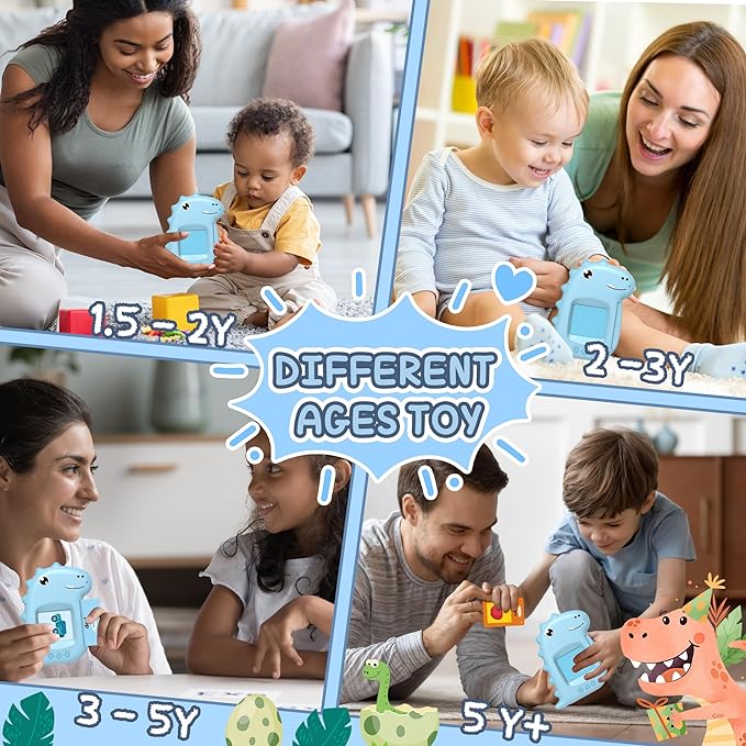 Toddler Toys Talking Flash Cards, Learning Toys for 1 2 3 4 5 Year Old Boys and Girls, Kids Gifts Educational Montessori Pocket Speech Therapy Autism Sensory Toys 336 Sight Words - Toyigo