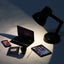 Dollhouse Miniature Set - Mobile Phone, Tablet, Folding Laptop, and Simulation Desk Lamp for Leisure and Office Scenes