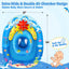 Baby Pool Float with Canopy UPF50+ Sun Protection, Inflatable Pool Float with Ocean Animal Toys for Babies 6-36 Months, Infant Swimming Float with Adjustable Safety Seat Boys Girls for Kids Toys