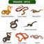 Snake Figures, Safari Animal Figurines, 8PCS Snake Figures, Realistic Jungle Animals Toy Set, Halloween Fake Snake with Cobra Python Figure, Prank Props Scary Snake Christmas Birthday Tricky Toy Party Favor - Toyigo