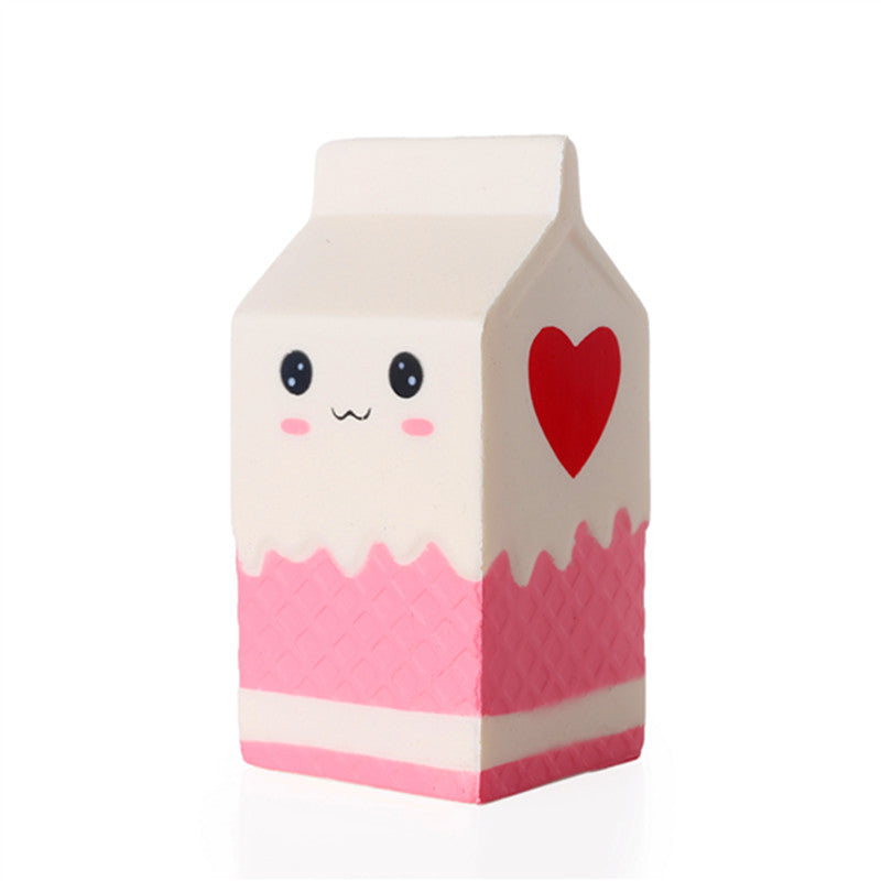 Rebound Milk Box Squishy Animal Doll, Temperature-Sensitive Color-Changing Yogurt Box Decompression Toy