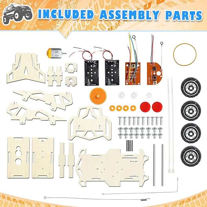 Science Kits Crafts, STEM Projects Science Kits Crafts for Kids, DIY Model Cars Kit Educational Building Toys for 6 8 10 Year Old Boys Toys Age 6-8-10-12 - Toyigo