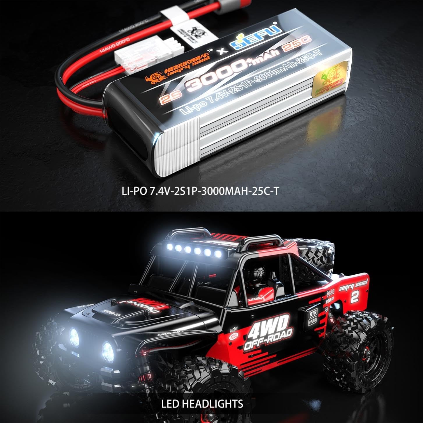 Rc Truck, 4x4 Rc Brushless Rc Truck, 14209 Electric Powered RC Car,  Brushless Motor and Esc, Rc Cars for Adults,1/14 4wd High Speed Rc Cars Drift for Adults Off Road Rc Car - Toyigo