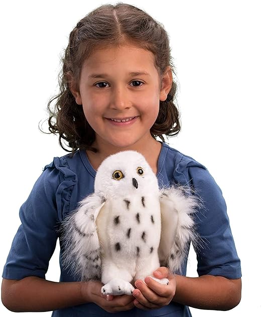 Cute White Snow Owl Plush Doll, Soft Cartoon Pillow for Kids