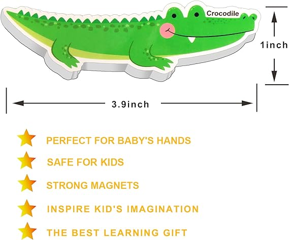 Refrigerator Magnets for Kids 64 PCS Animals Magnets Toys, Dinosaurs Insect Ocean Sea Animal Magnets, Foam Animal, Fridge Magnets for Toddlers Educational Toy for Preschool Learning