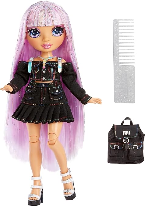 Rainbow High Avery Styles 9" Posable Fashion Doll with Accessories and Backpack - Ages 4-12