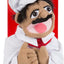 Chef Puppet (Al Dente) with Detachable Wooden Rod - Pretend Play Chef Puppet Chef Pepe