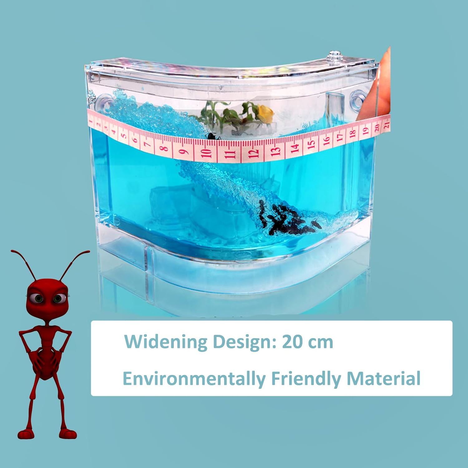 Ant Farm for Kids Gel, Ant Castle Colony Ecosystem Terrarium kit, Ant Habitat Science Learning Kit - Toyigo