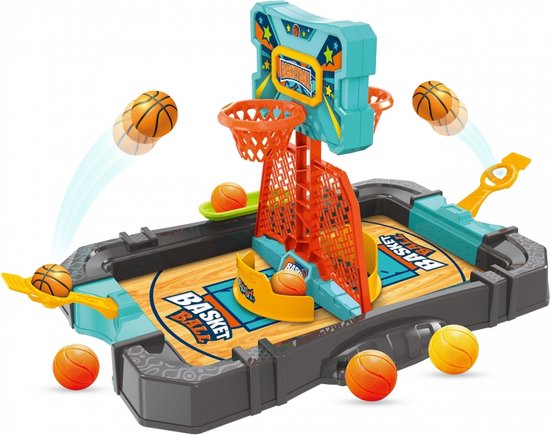 Basketball Arcade Game,  Complete Set with Mini Basketballs, Fun Arcade Sports Game for Kids and Adults