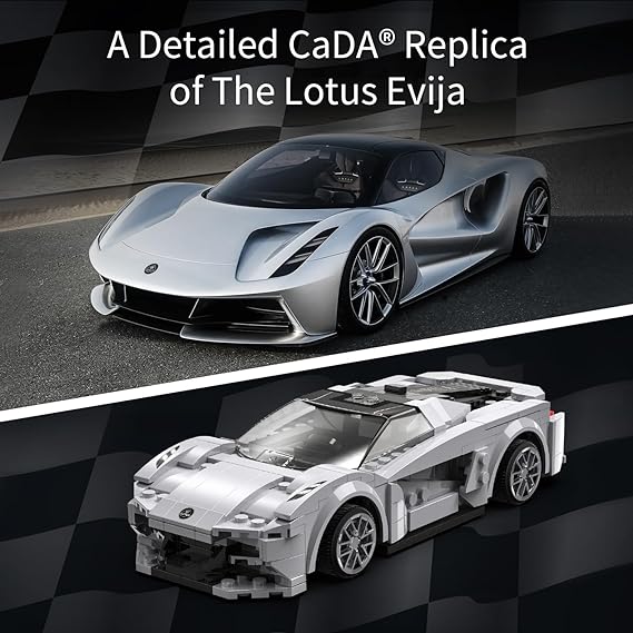 Remote Control Car Lotus Evia, 308 Pcs RC Cars Building Toys, Model Car Kits Building Blocks, STEM Toys for Boys with Programmable APP, Birthday Gifts for Kids 6 7 8 9 10+ Years Old