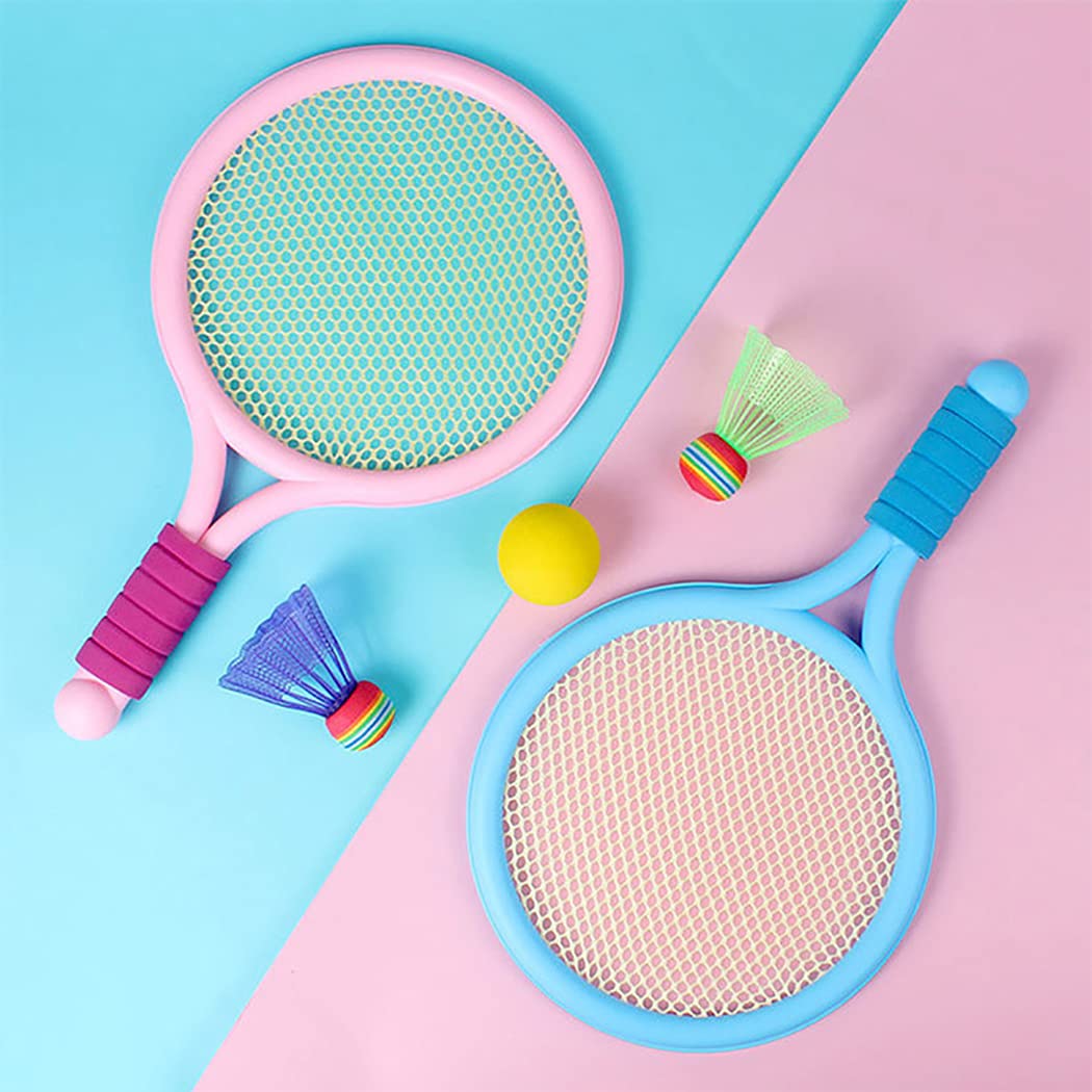 Children's Badminton and Tennis, Racket Set, Double Toss and Catch Ball Sports, Toys for Ages 3-12, Primary School Student Sports Stall Toys