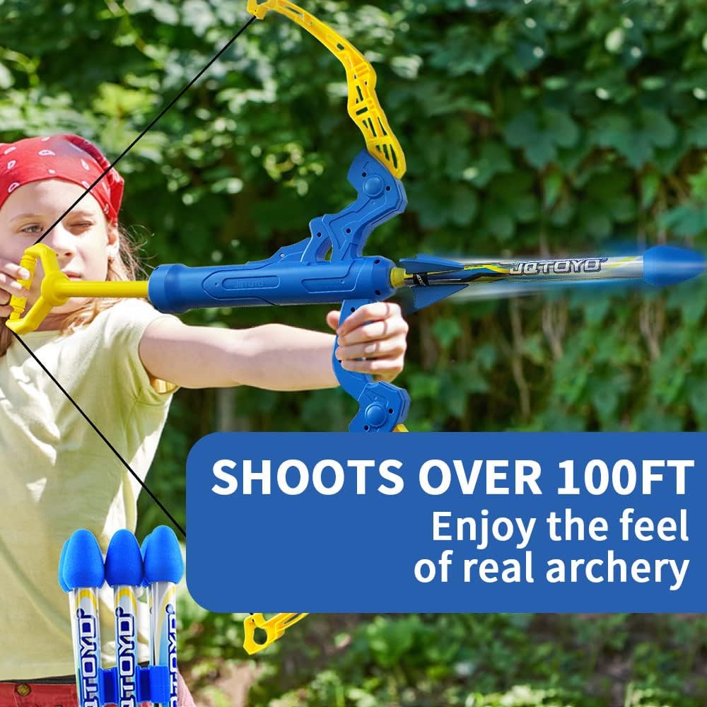 Huge Bow and Arrow, Kids Bow and Arrow Set, Kids Archery Set Outdoor Toys for Kids 8-12 Years Old, Coolest Gifts Toys for Boys & Girls Shoots Over 100 Feet