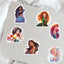 Princess Stickers, Cute Cartoon Characters Stickers 50PCS, Asverbet Movie Decal Children's Decorative Sticker for Water Bottles Laptop Luggage Phone for Kids Adults