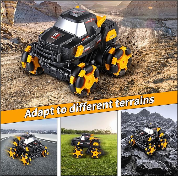 RC Car, Scale Transforming Remote Control Cars, Transform RC Car for Kids, 1:16 Scale Transforming Cars Toys for Kids Age 3-5 5-7 4-6 6-8 - Toyigo