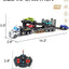 Transporter Truck, Remote Control Car Transporter Truck Includes 4 Cars, 1:48 Mini RC Toy Semi Truck Trailer with 2pcs Rechargeable Batteries, Carrier Car Truck Vehicle with Lights for Kids - Toyigo