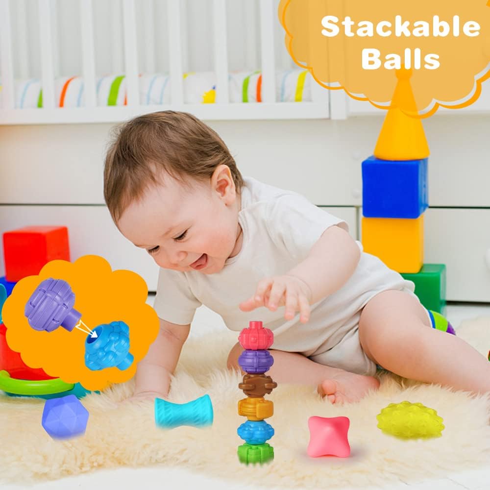 Cross-Border Infant Early Education Building Blocks - Sessile 0-3 Years Baby Hands-On Grasping Cognitive Sensory Educational Toys