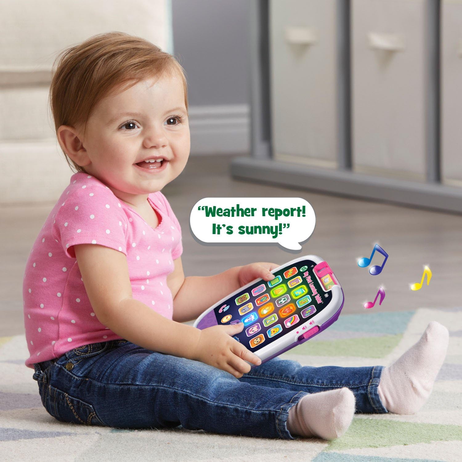 Learning Tablet, Scout Violet  Educational Tablet, Interactive My First Learning Tablet for Toddlers, Kids Toys - Toyigo